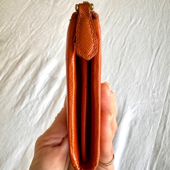 Prada Wallet Saffiano Leather Orange with Box - Picture 12 of 16